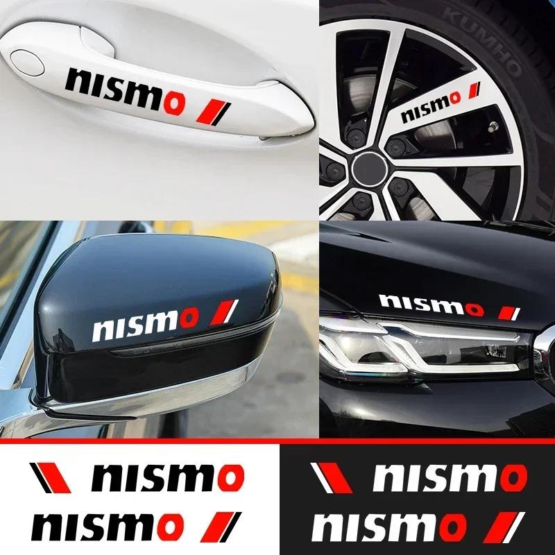 4 шт. Наклейка на ручку двери автомобиля для Nissan Nismo Логотип Qashqai J11 J12 Teana Altima Ariya Juke Murano Micra Kicks X-trail T32 T31