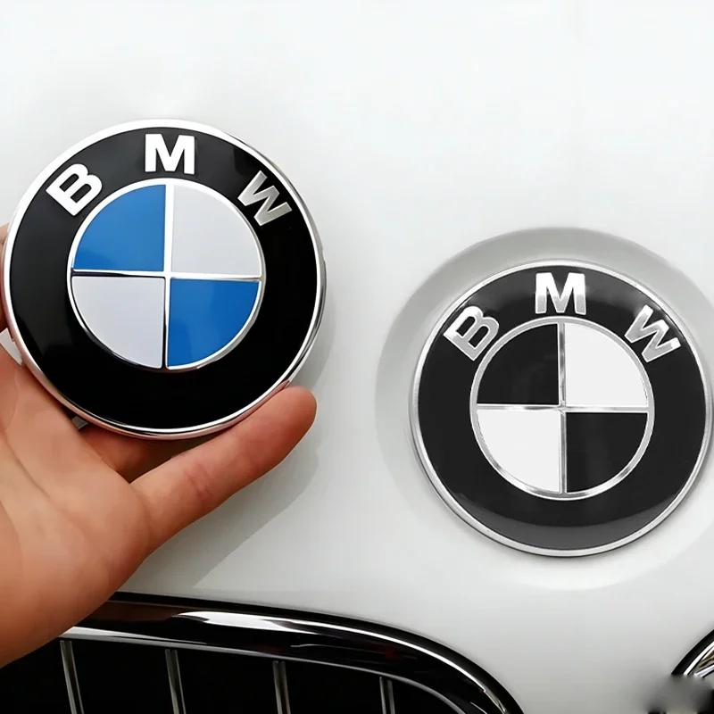 1/2pcs 82mm 74mm Car Logo Front Hood Rear Trunk Emblem For BMW M Logo E46 E36 E34 F10 E90 F30 E60 F30 E53 E30 E92 E87 Accessory CJ7