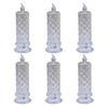 Flameless LED Candles Romantic Battery Operated Fake Pillar Candles for Valentine's Anniversary Wedding Christmas Home Table Decor