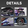 1/24 BMW M8 Alloy Superscar Модель Масштаб Литой Металлический Автомобиль Звук и Свет Моделирование Коллекционные Игрушки Подарок На День Рождения Детей