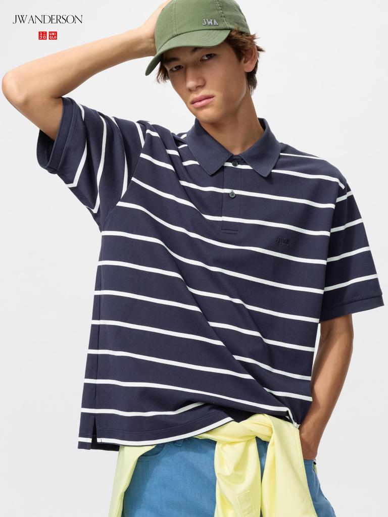 Uniqlo Рубашка поло с каймой Japan Dry Kanoko