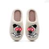Модные Хэллоуин Ужасы Атлантида Клоун Вышитые Плюшевые Домашние Толстоподошвенные Удобные Меховые Тапочки, Темный Панк Стильные Подарки
