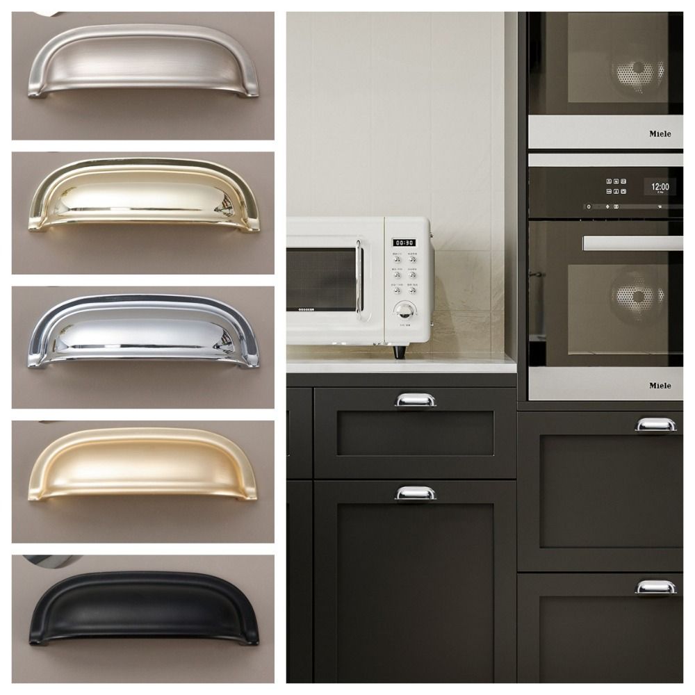 Антикварные ручки-скобы из цинкового сплава с одним отверстием, ручки для шкафов в американском стиле, полукруглые ручки для комода, кухня