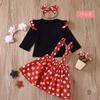Formemory Mouse Costume for Kids, 4-Piece Set (T-Shirt, Skirt, Hair Accessory, and Bag). Perfect for Halloween, Christmas, or as a Princess, this