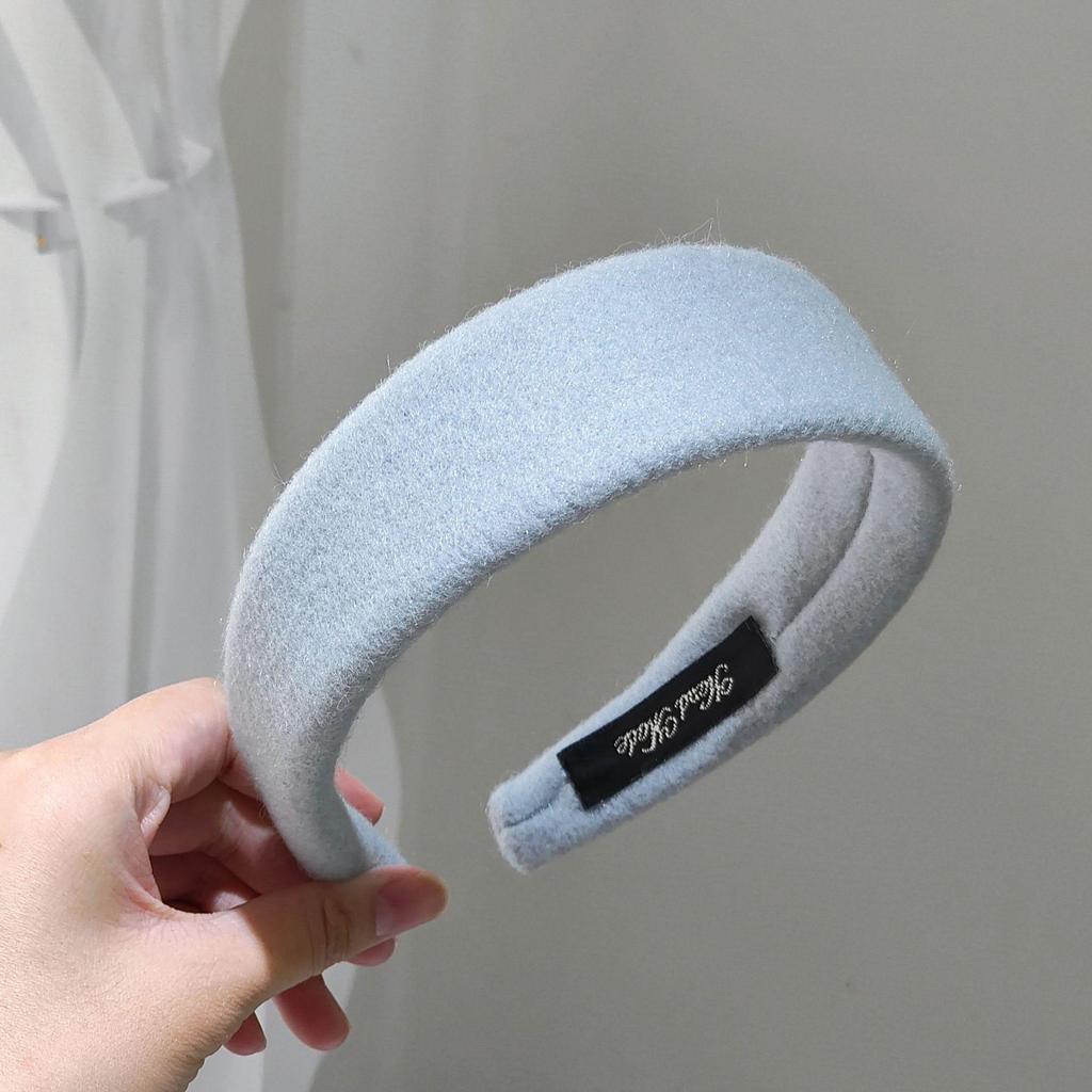 Осенне-зимняя шерстяная повязка на голову с широкими полями: Универсальный, Модный Аксессуар для Волос для Женщин