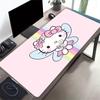 Hello Kitty, Rainbow Themed XXL Mouse Pad - Non-slip Rubber Desk Mat for Gaming and Office Use, Multi-Function Keyboard and Mouse Pad, Ideal