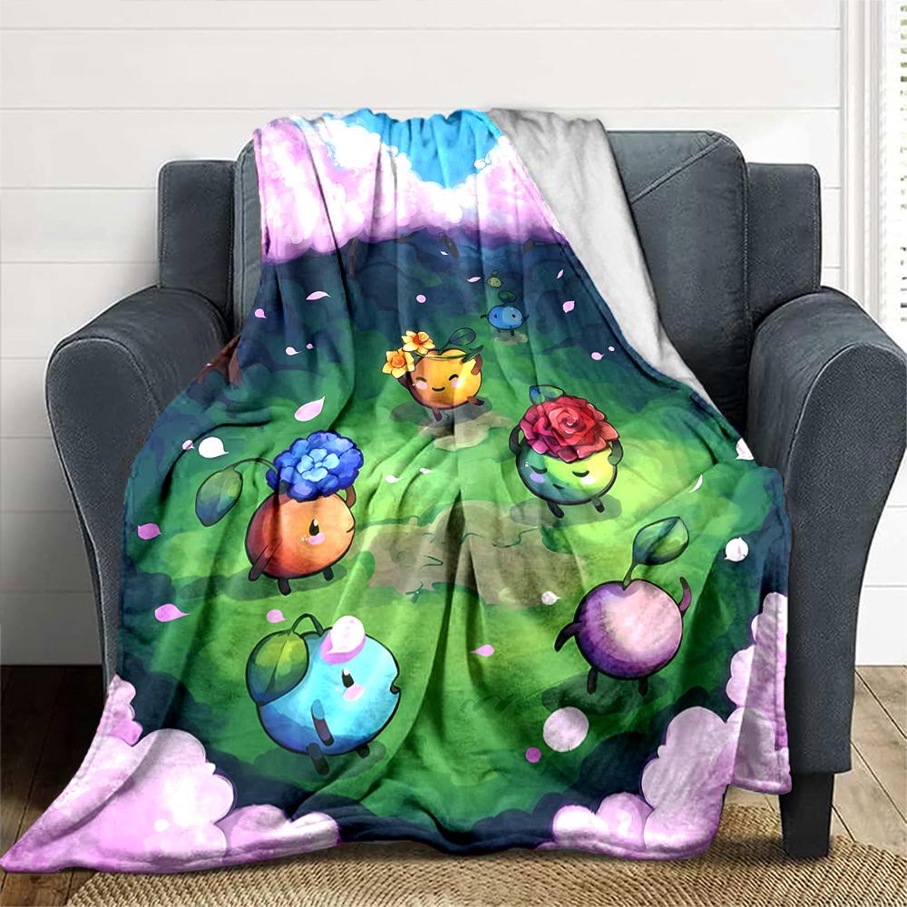 1pc Blanket - game Stardew Valley Print Design,Lightweight Blanket for Sofa,Bed- Soft &Warm,Gift for All Seasons