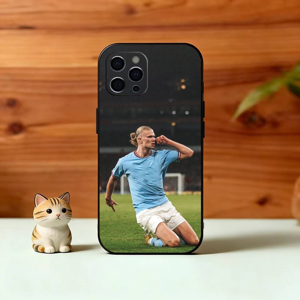 Чехол для телефона Звезды Футбола Э-Эрлинга Х-Холанда Для iPhone 17, 16,15,14,13,12,11 Plus,Pro Max, Другие Мягкий Черный Чехол