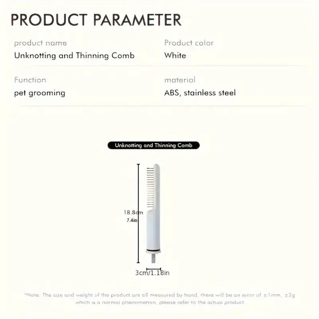 Расческа для распутывания колтунов у кошек, расческа для вычесывания блох, для линьки, груминга, удаления распущенной шерсти у кошек, портативные чистящие средства