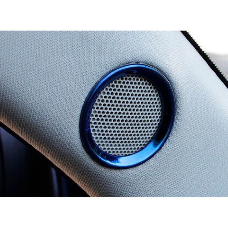 For Mazda CX-5 CX5 2017-2024 Blue Titanium A Pillar Speaker Frame Cover Trim 2X