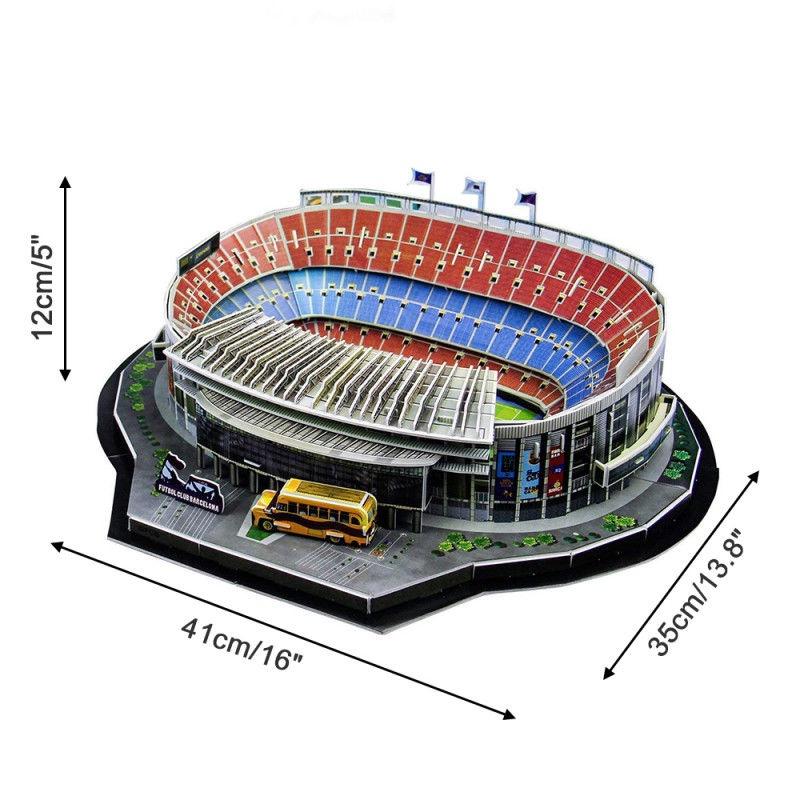 Изысканный 3D-пазл стадиона «Камп Ноу» в Барселоне, модель-головоломка футбольного клуба