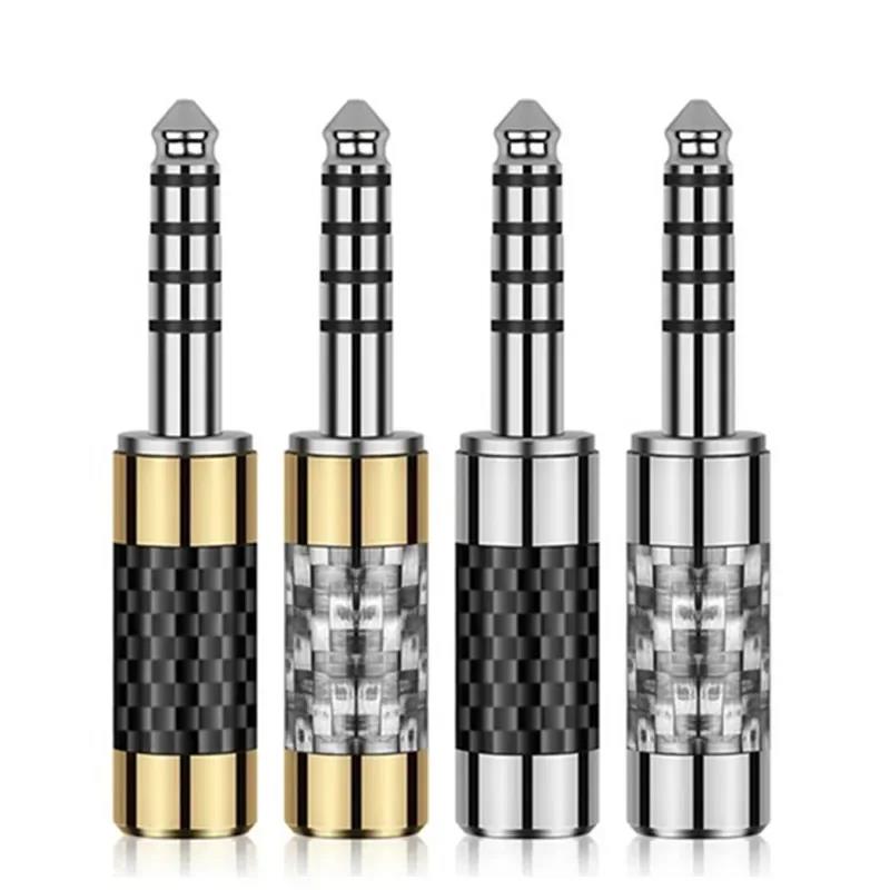 Jack 4.4mm Connector Balanced Interface Speaker Terminal Copper Male Plug Audio Conector DIY Headphones Cable Gold RhodiumGood product