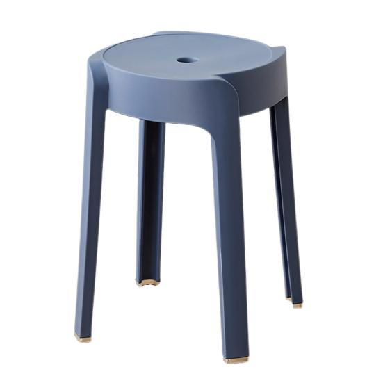 6 шт. Пластиковый табурет Штабелируемый Портативный Круглый Вставной табурет Грузоподъемность 330 фунтов Без спинки Барный стул Сиденье для дома Класса Улицы