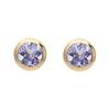 K10 Yellow Gold Tanzanite Earrings L&Co 43-1332