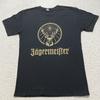 Мужская черная футболка с коротким рукавом и графическим принтом Jägermeister Digestif Tee