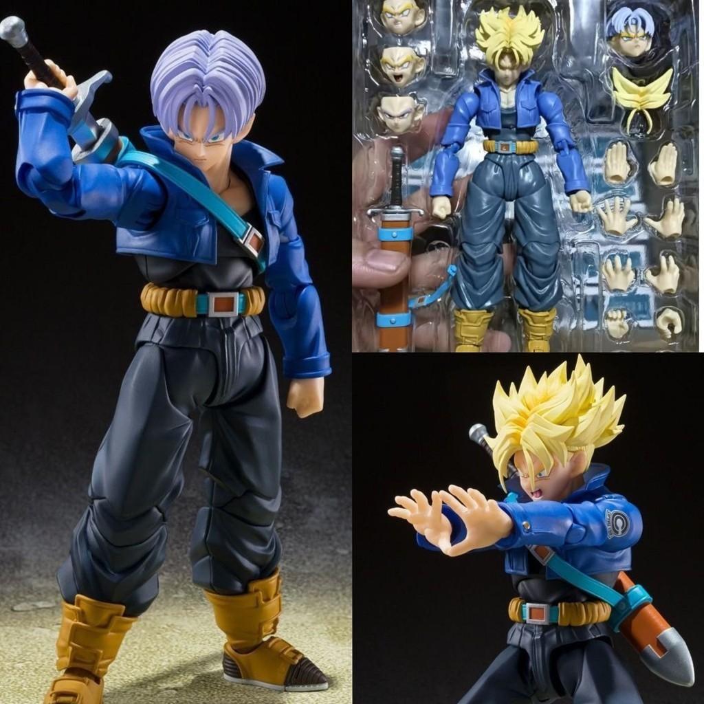 High-quality Shf Trunks Future Boy Pvc Action Figure Super Saiyan Anime Collectible