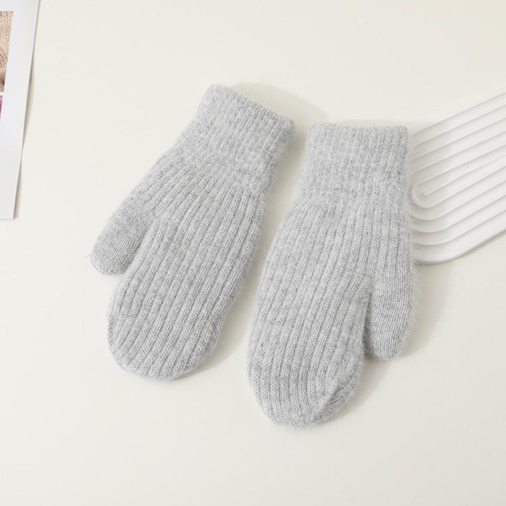 Ветрозащитные плюшевые варежки Утолщенные перчатки с полными пальцами Новые теплые перчатки Зима