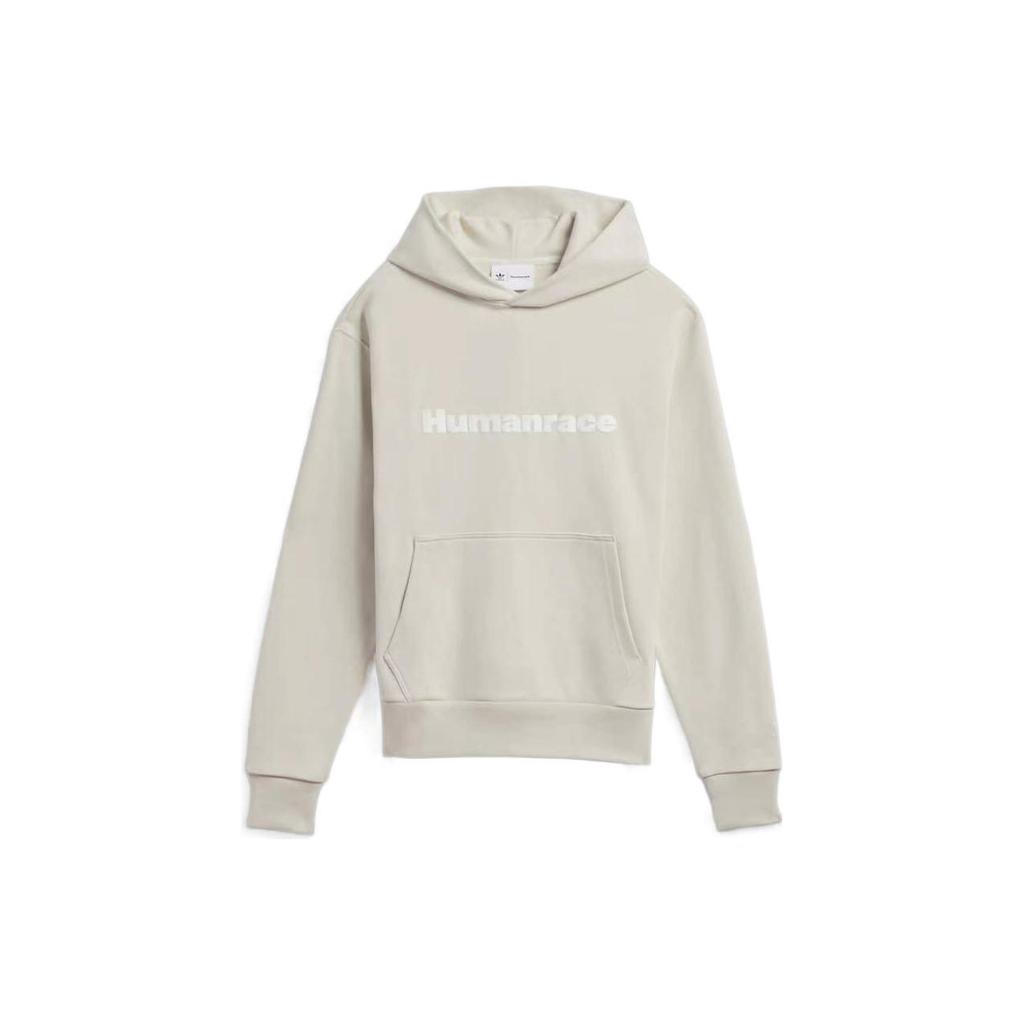 Adidas X Pharrell Williams Basics Hoodie Alumina Unisex Tops Tan HS4818