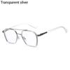 Reduces Eye Strain Vintage Polygon Double Frame UV Protection Reading Glasses Anti Blue Light Flat Mirror Eyewear Eyeglasses