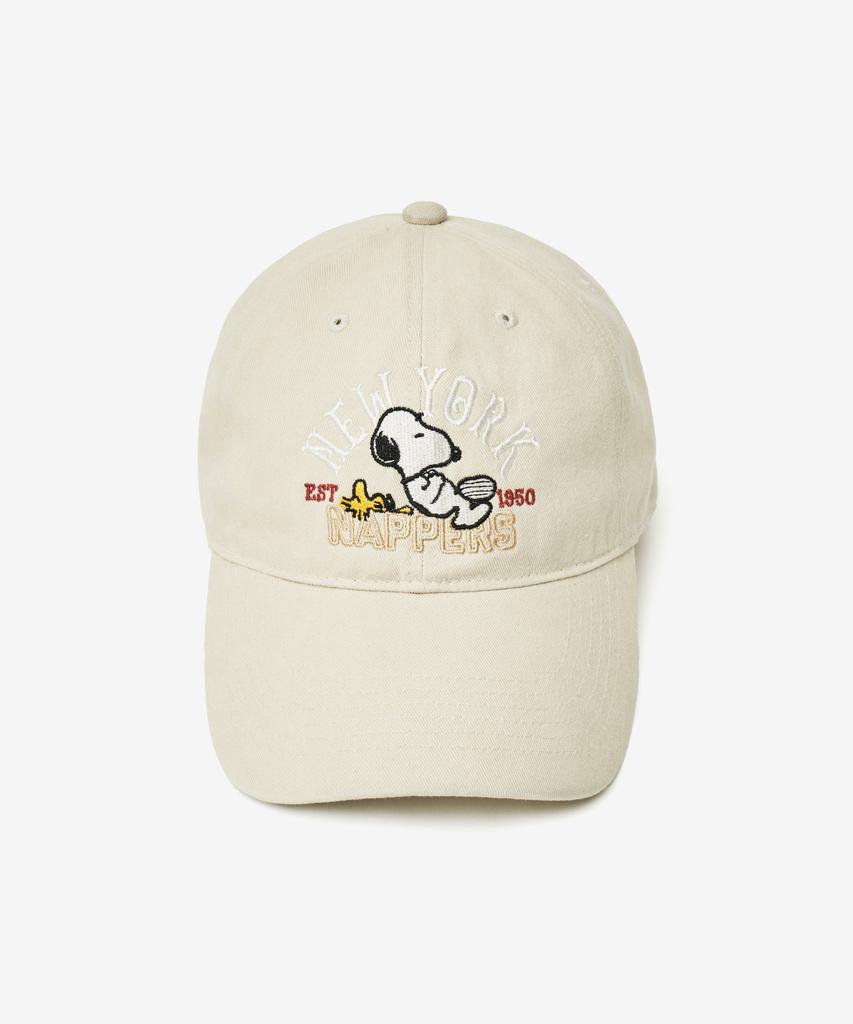 Кепка VTWO New York Snoopy с пигментной стиркой (бежевый)