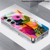 2D чехол для телефона с цветочным пэчворк узором для Samsung S26 S25 S24 S23 S22 S21 S20 A56 A36 A16 Электроокрашенная стеклянная защитная крышка