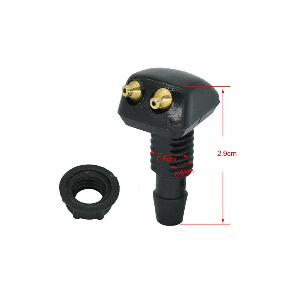 2PCS Dual Holes Adjustable Car Windshield Washer Nozzles Wiper Water Spray-Jet