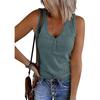 Summer Women's Vest Breasted Knitted Vest Solid Color V-neck Sleeveless Top Female