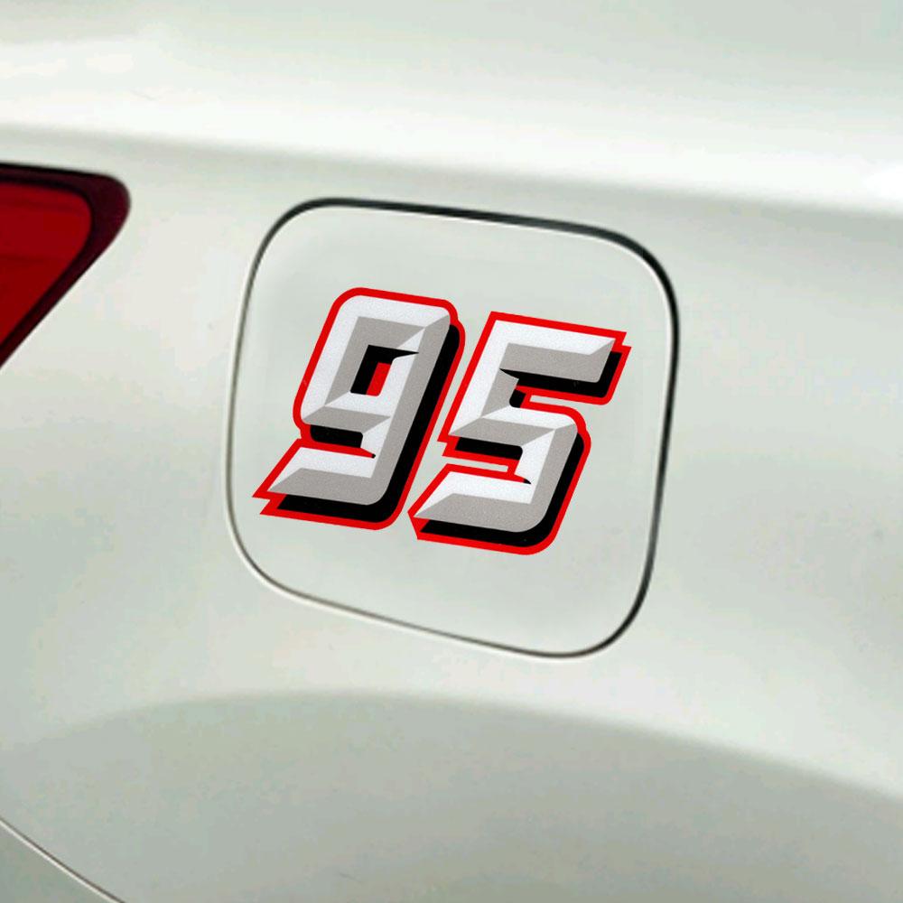 1X 0 до 9 креативные модные арабские цифры гоночный номер шлем гоночный виниловые наклейки универсальные аксессуары для мотоциклов наклейка