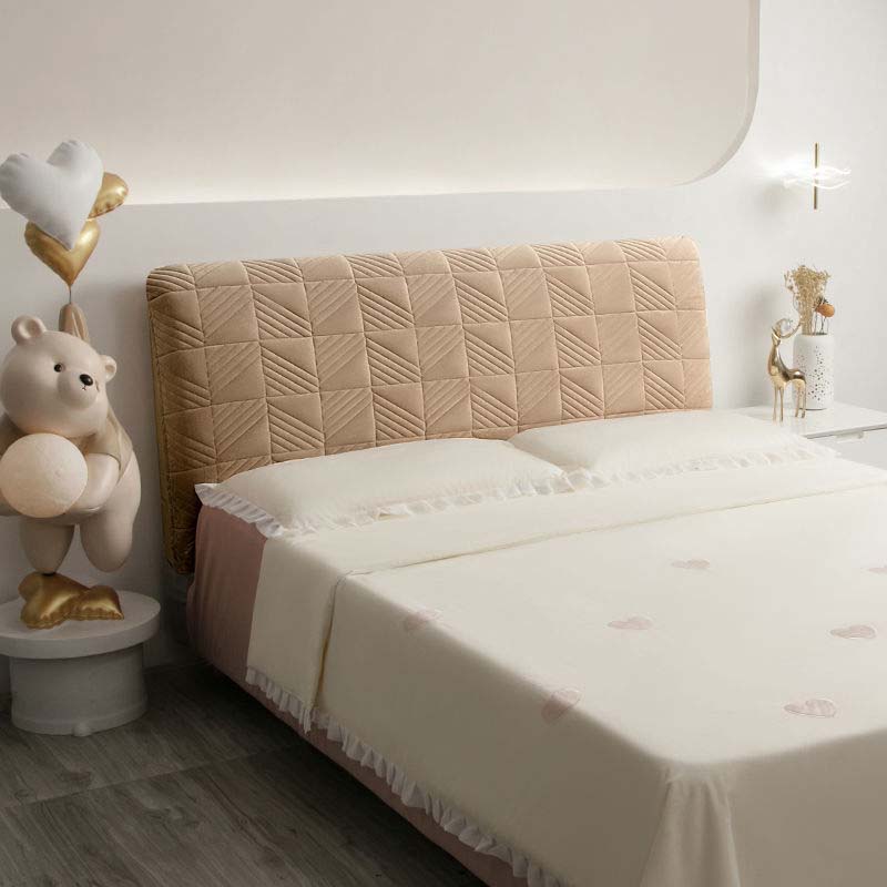 Утолщенный тонкий бархатный стеганый чехол на изголовье однотонного серого цвета, универсальный мягкий фланелевый стеганый чехол на изголовье кровати 200x70 см