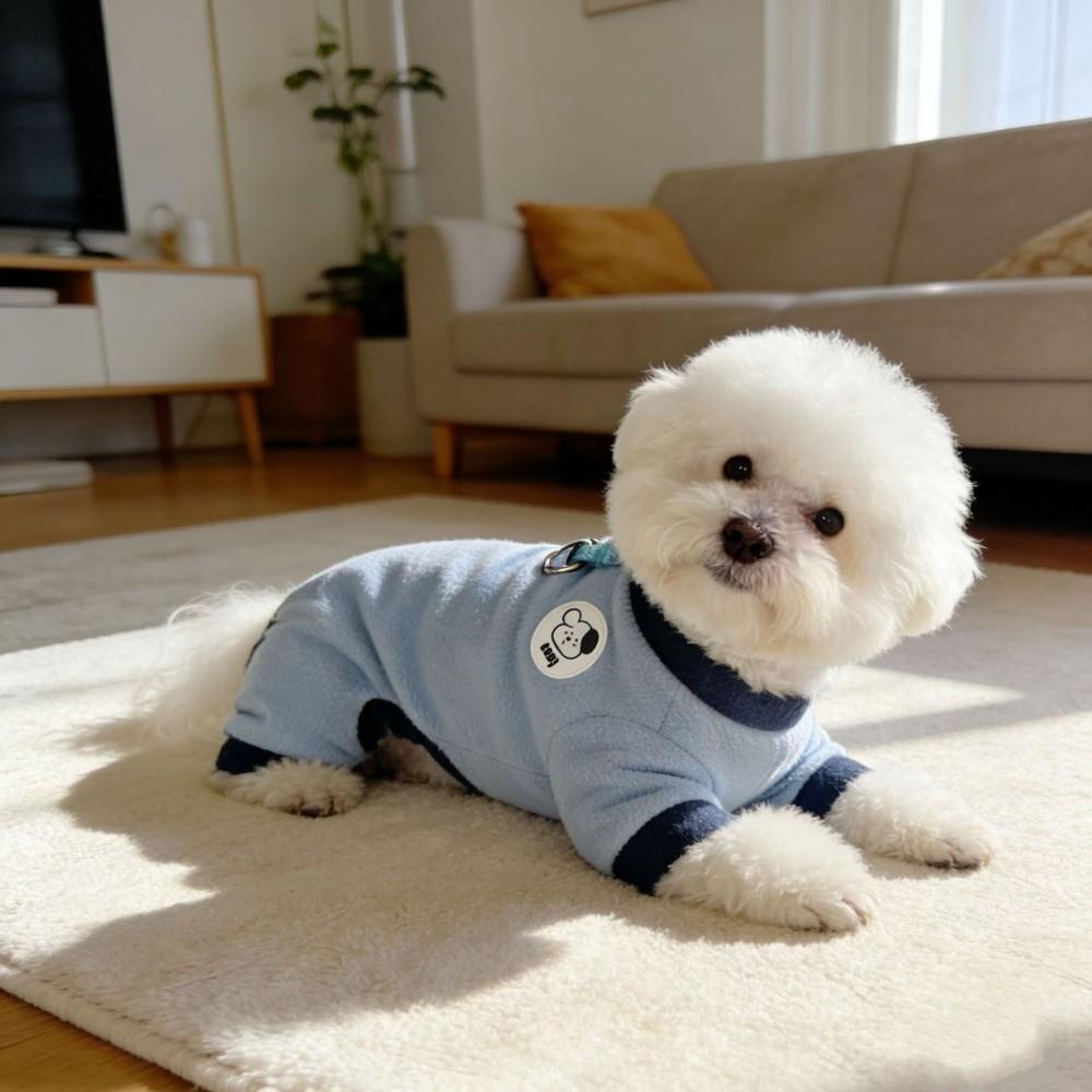 Warm Dog Jumpsuit Soft Puppy Pajamas Pet Base Shirt Winter Pet Overalls  Autumn Winter
