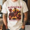 Футболка с принтом фильма Sinners 2025 Унисекс Хоррор Боевик Любимый Фильм 2025 S Унисекс Футболка