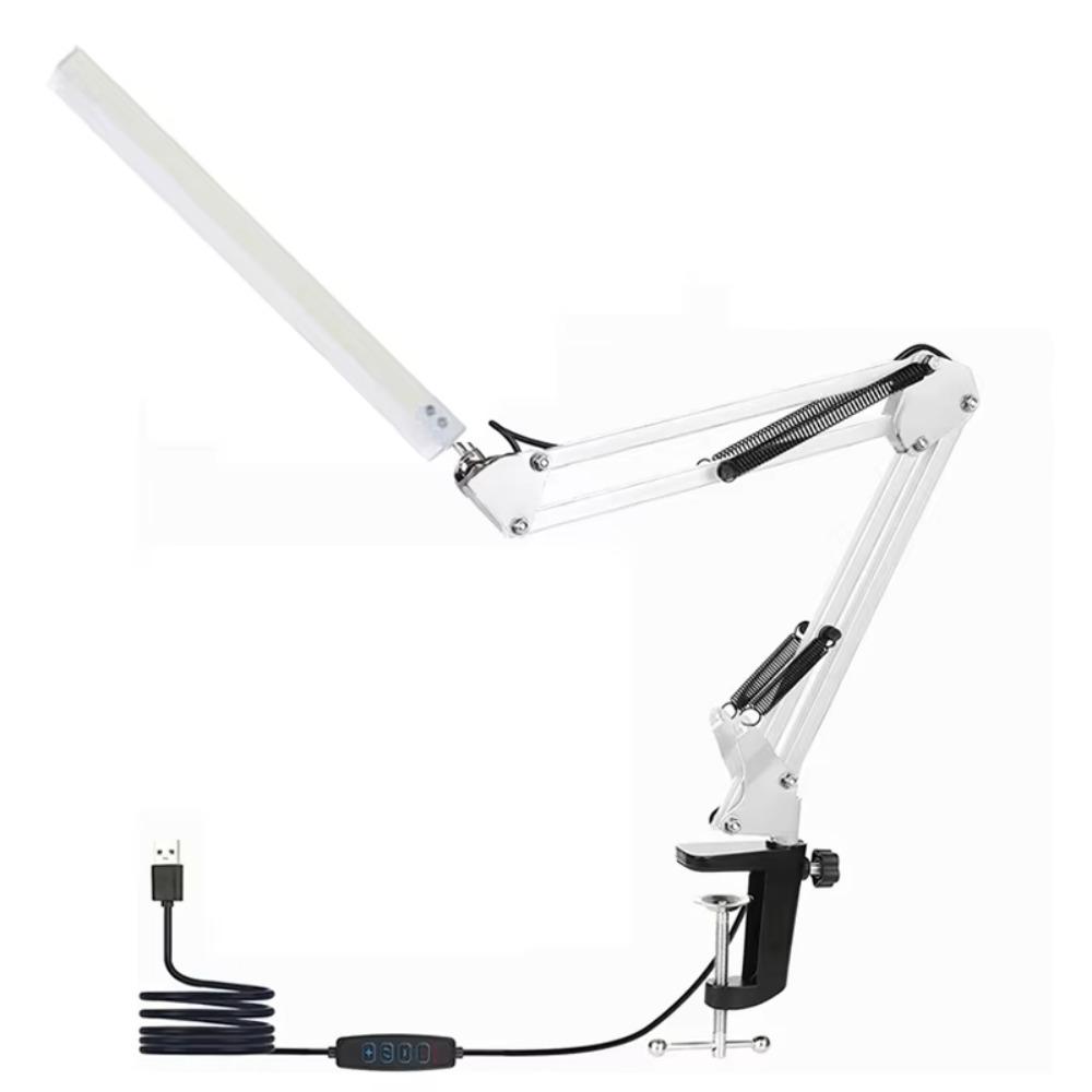 Dimmable LED Table Lamp Rocker Arm Folding Desk Light Adjustable Reading Light  Study