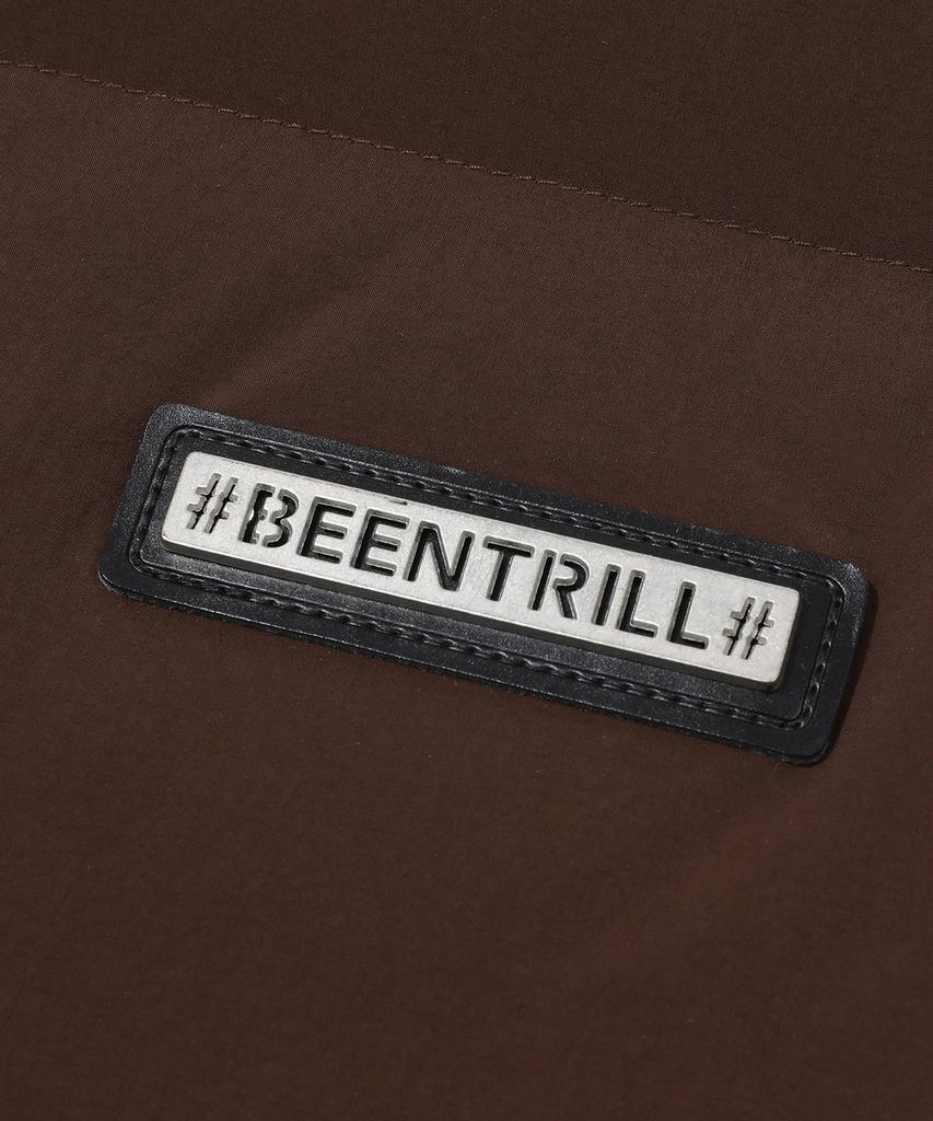 Жилет без рукавов Beentrill с воротником-стойкой, короткий, стеганый (Шоколад)