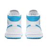 Женские кроссовки Air Jordan 1 Mid UNC White Carolina-Blue BQ6472-114
