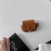 Retro Coffee Color Leather Earphone Case for Airpods1/2/3/4/Pro/Pro2 Drop-Resistant Crossbody Long Rpoe Halter Apple AirPods Earphone Sleeves Cove