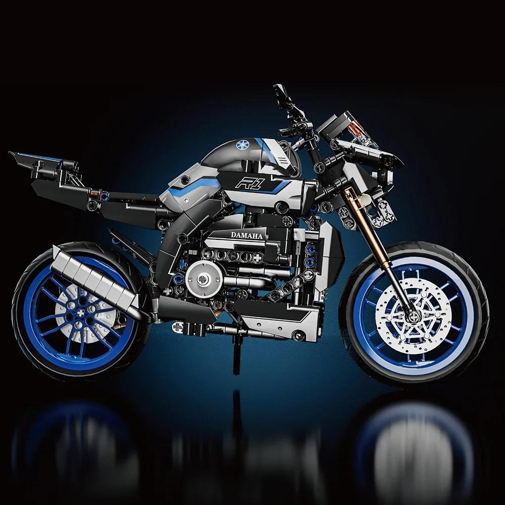 Масштаб 1/8 Yamaha MT-10SP Технический Знаменитый Мотоцикл Конструктор Мотоцикл Конструктор Взрослые Кирпичики Игрушка Подарок на Фестиваль Коллекция Транспортных Средств