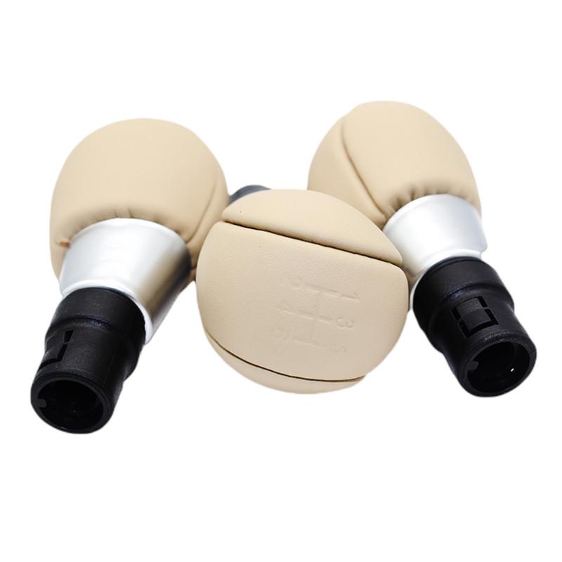 Черная, бежевая кожаная 5/6 скоростная ручная ручка переключения передач для Volvo S60 V60 S80 V70 XC70 XC60, рычаг переключения передач, гандбольная головка