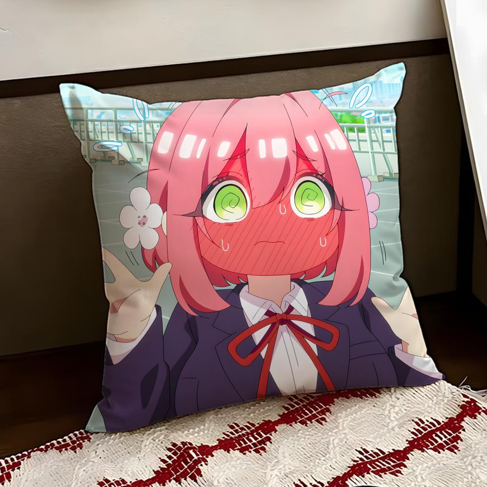 Anime 100 KKanojo Cushion Cover Reversible Soft Durable Pillow Cover Home  Car MultiScene Use for Daily Comfort