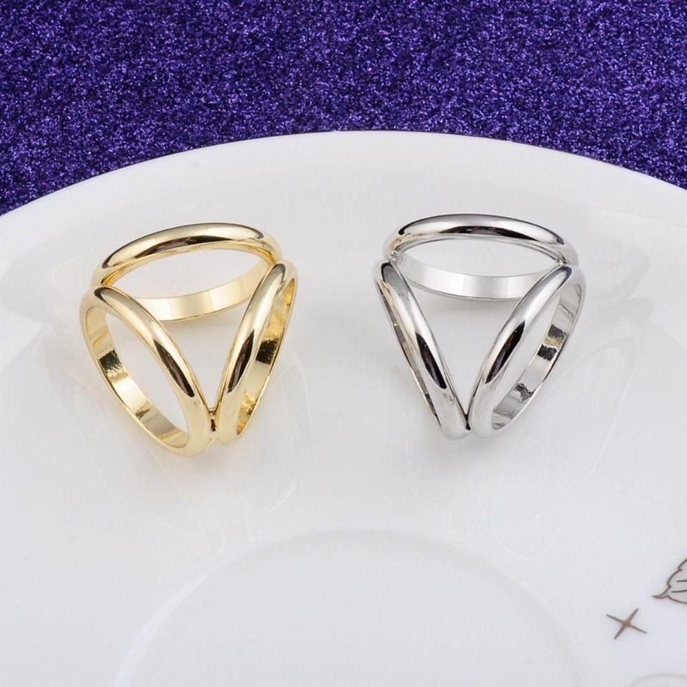 Multifunctional Three-Ring Scarves Buckle Zinc Zinc Alloy  Romantic   Weddings