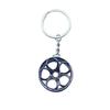 Metal Keychain Modified Car Wheel Hub Circular Shape Wheel Key Chain Auto Decoration Key Ring Pendant Car Styling Accessories