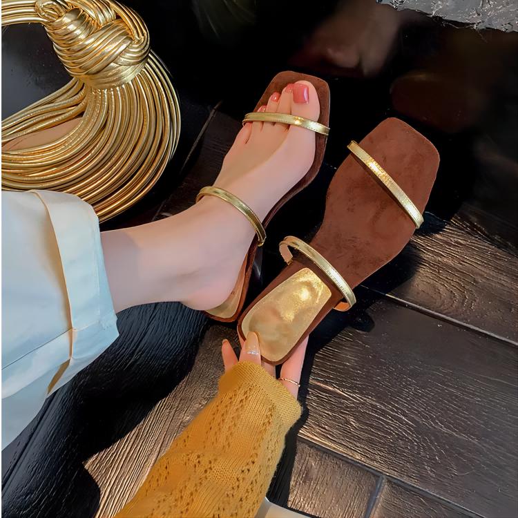 Мода 2024 Лето Женские тапочки Модные Элегантные Толстые Каблуки Шлепанцы Дамы Элегантные Платья Для Вечеринок Сандалии Обувь