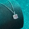 D Color 100% Real Moissanite Necklace for Women 1ct Classic Sparkling Diamond Pendant S925 Sterling Silver Birthday Gift