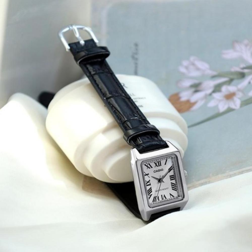 Casio Женские кожаные часы LTP-V007L-7B1