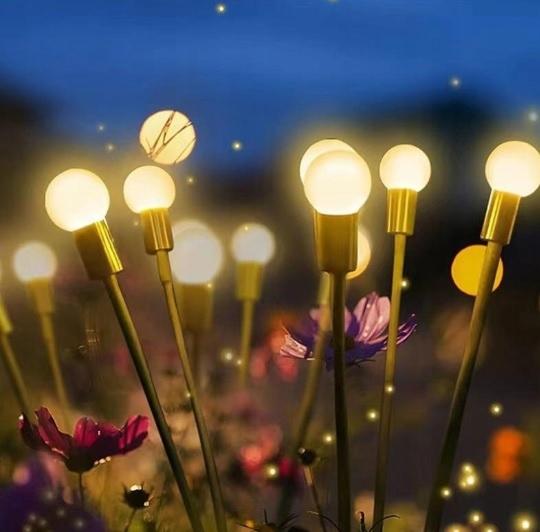Solar Lamp With 6 Led Balls, Decorative For The Garden