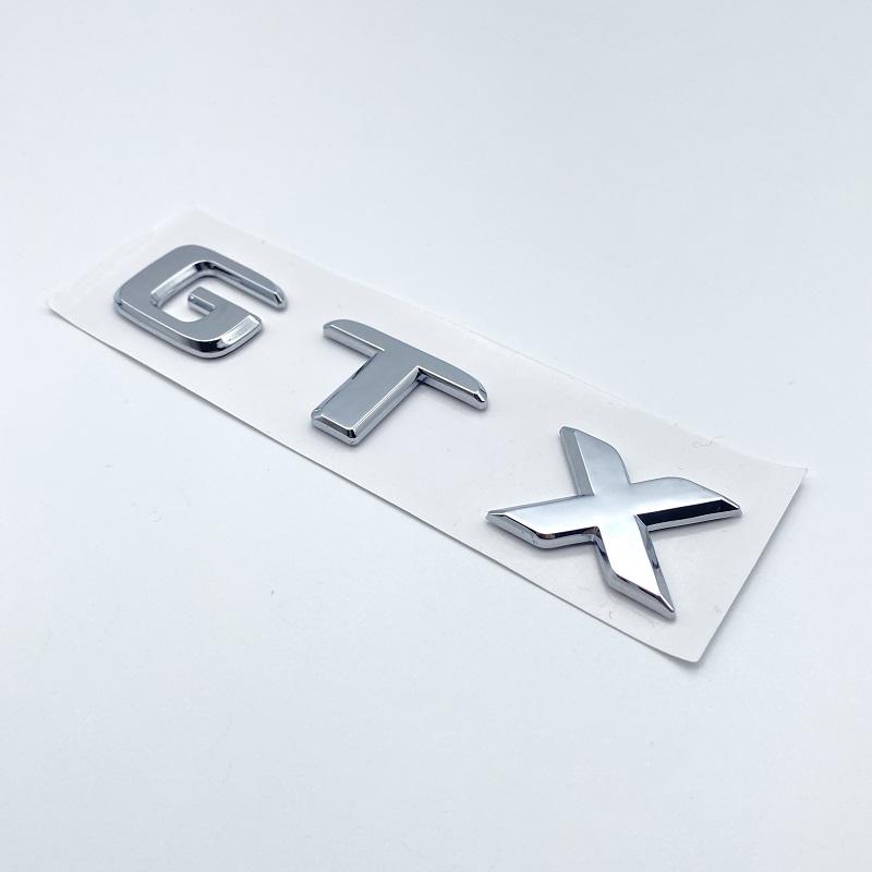 3D плоские буквы ABS эмблема GTX GTC ID4 ID6 для Volkswagen автомобиля задняя дверь крышка багажника заводская табличка значок логотип наклейка хром