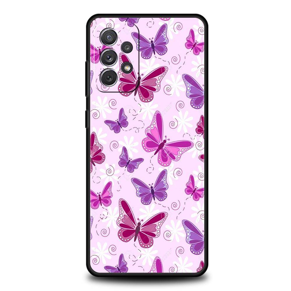 Чехол-бабочка с кристаллами для Samsung A24 A12 A14 A32 A50 A70 A20E A20S A10 A10S A22 A30 A40 A34 A54 A42 A52 5G A02S A04s A72