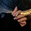 Универсальное кольцо Студентка не тускнеет Высококачественное Открытое Регулируемое Модное Кольцо с индивидуальностью Кольцо на указательный палец