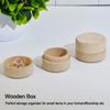 Round Jewelry Box Handmade Storage Box Decorative Wooden Box  Home Decoration