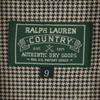RALPH LAUREN COUNTRY 80-е 90-е Винтажное поло Клетчатый узор С длинным рукавом Рубашка из вискозы силуэта бокс для женщин Б/У