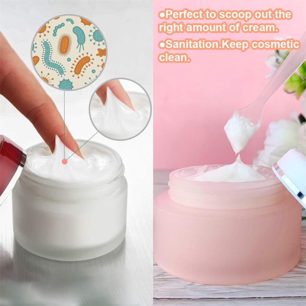 Набор пластиковых шпателей 50 шт., 4 цвета 8,2x1,5 см, косметические лопатки для смешивания кремов, масок для лица, макияжа